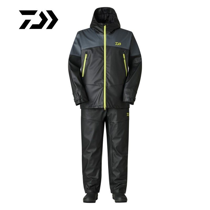  DW 6025 PUオーシャン ウインタースーツ XL ガンメタルブラック フラッシュライト ルアー用品 フィッシングジャケット ウェア