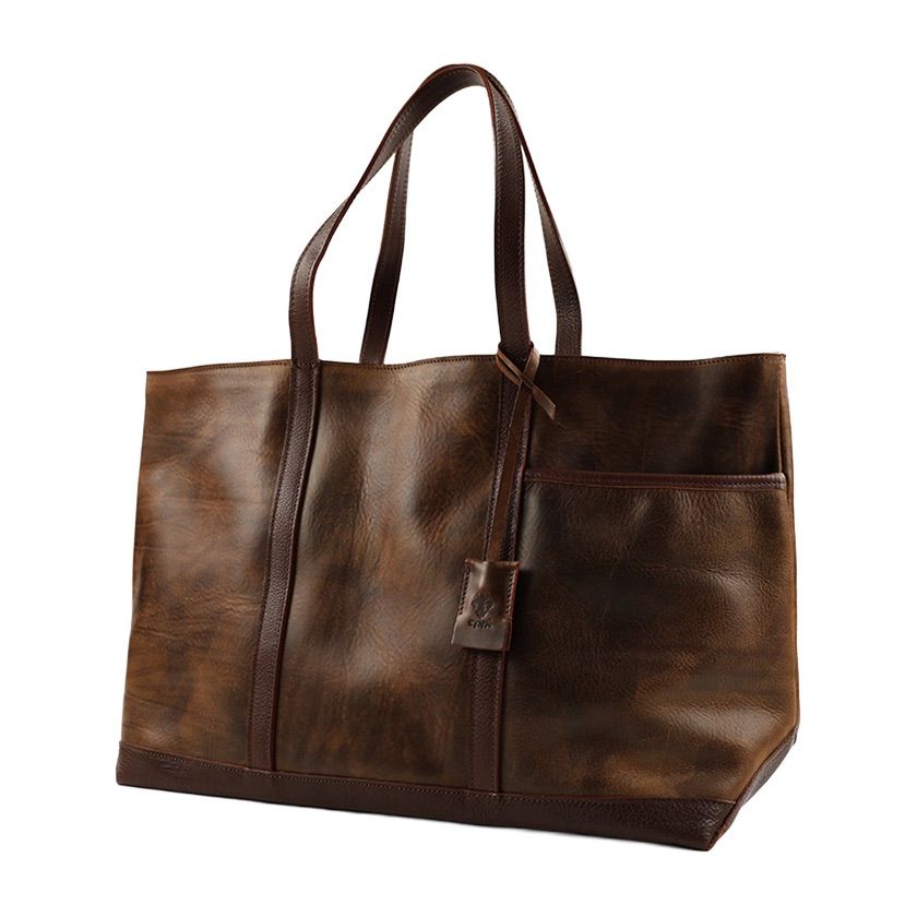 CI-VA チーバ レザートートバッグ ダークブラン(迷彩柄プリント) 未