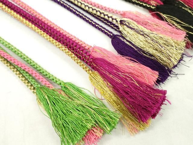 振袖用飾り付き帯締め１０本セット