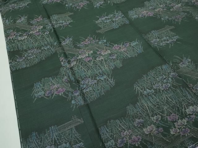 平和屋本店■極上　本場大島紬　9マルキ　杜若　逸品　未使用　CZAA2710s5 平和屋本店□極上 本場大島紬 9マルキ 杜若 逸品 未使用 CZAA2710s5