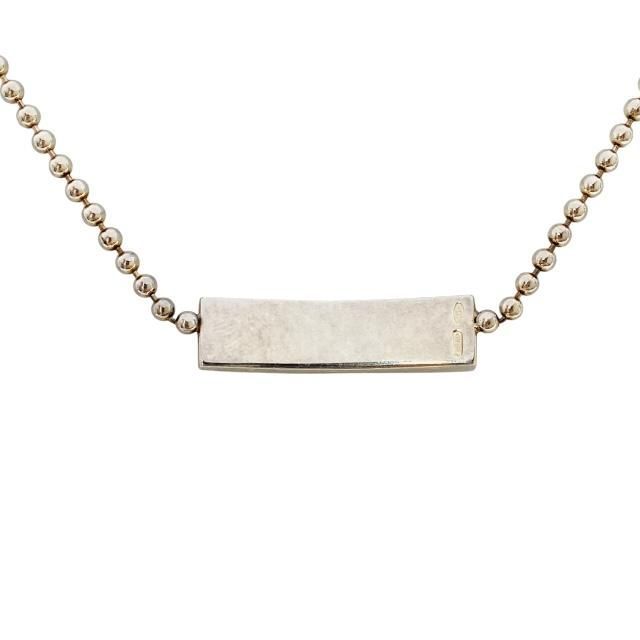 GUCCI グッチ チョーカー ネックレス ボールチェーン ロゴプレート 2連