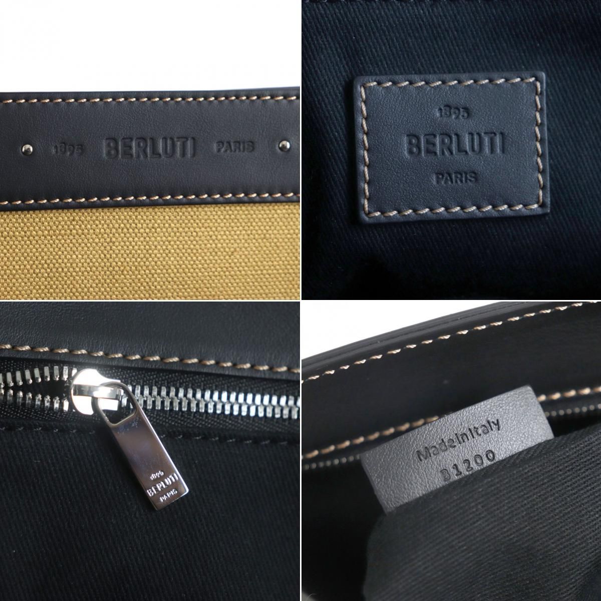 未使用品▽BERLUTI ベルルッティ フォーエバー ロッジ キャンバス 