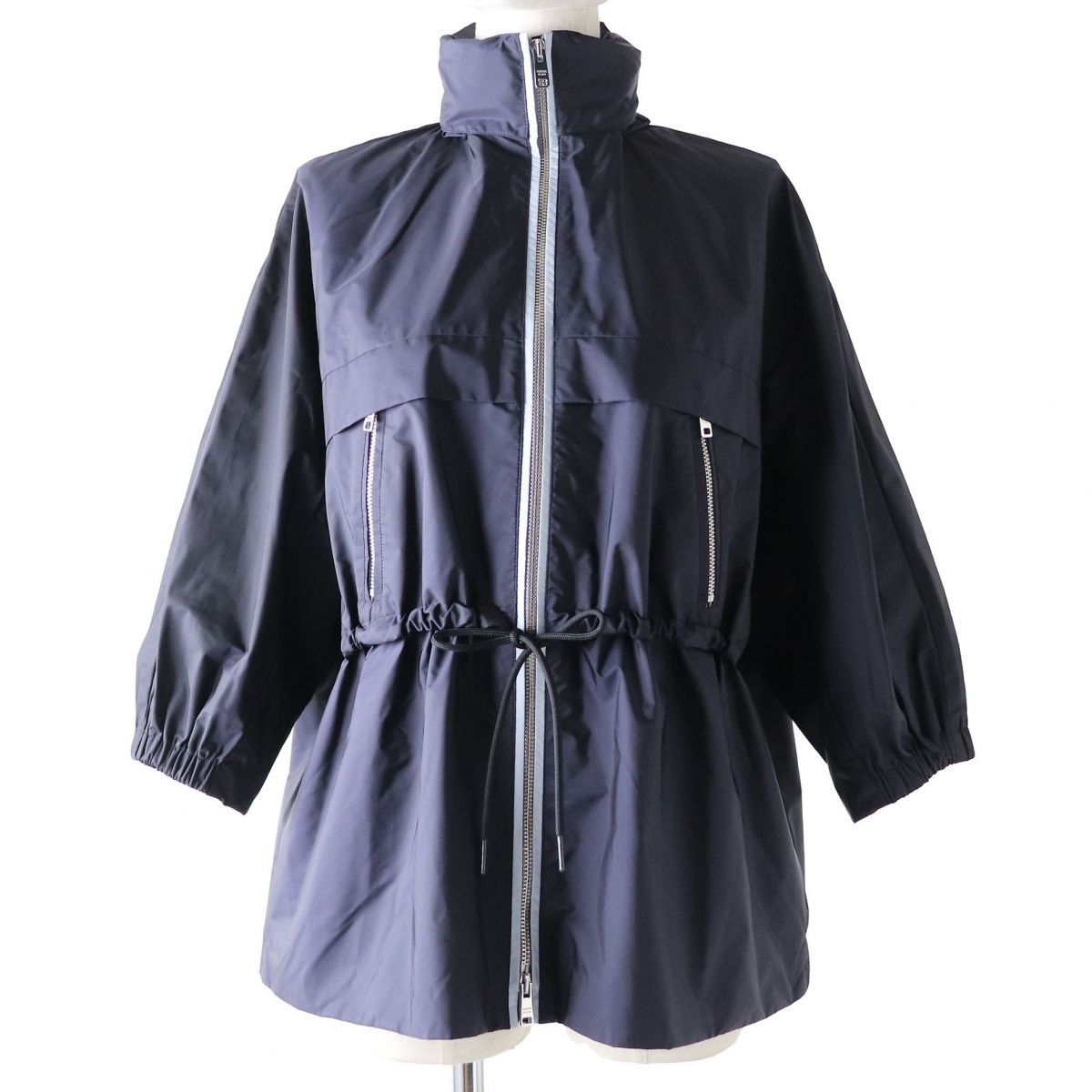美品◇正規品 PRADA プラダ 2017年 七分袖 スタンドカラー