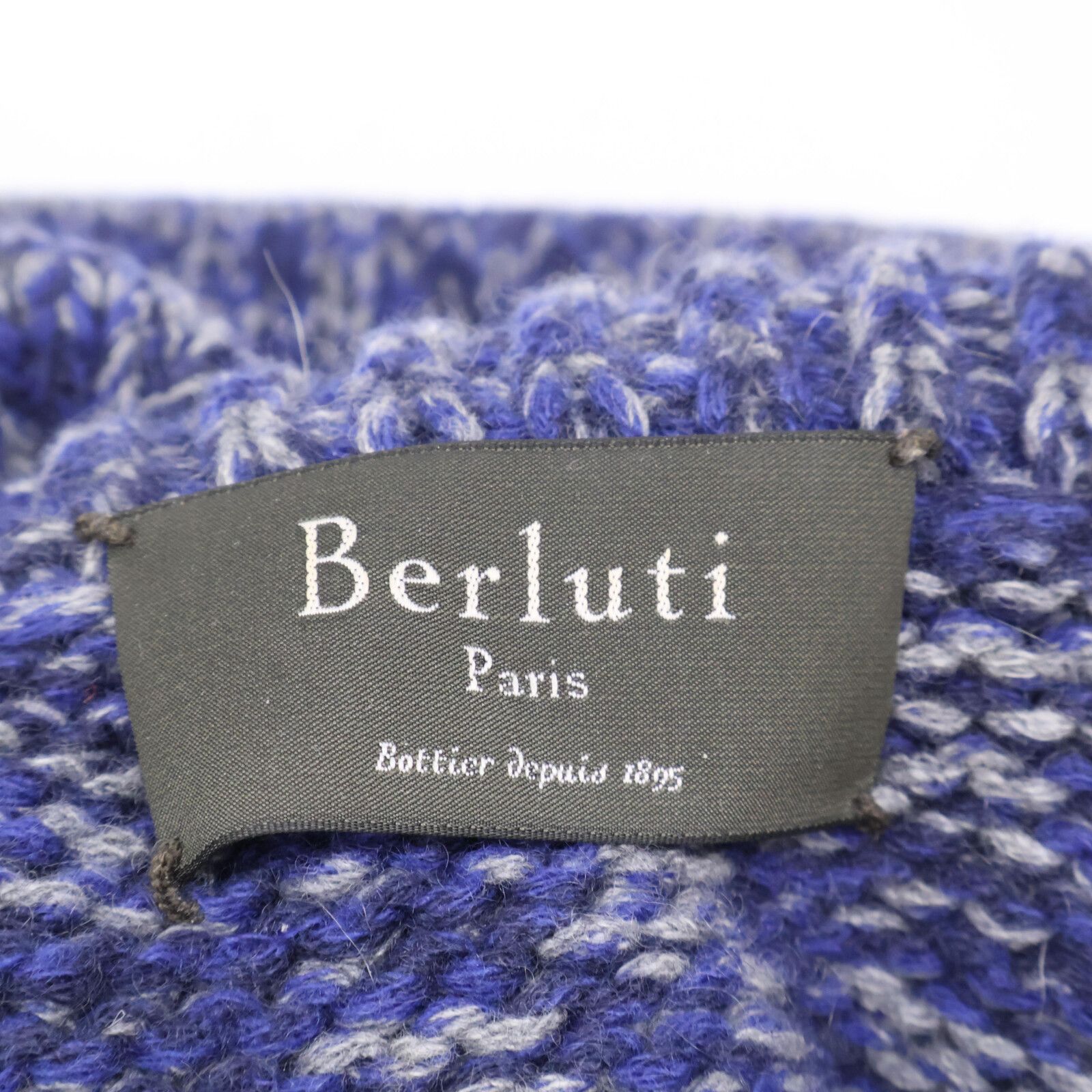Berluti ベルルッティ ゲージ編みニット【サイズ48 L相当】【良品】 Berluti ベルルッティ ゲージ編みニット【サイズ48 L相当】【良品】