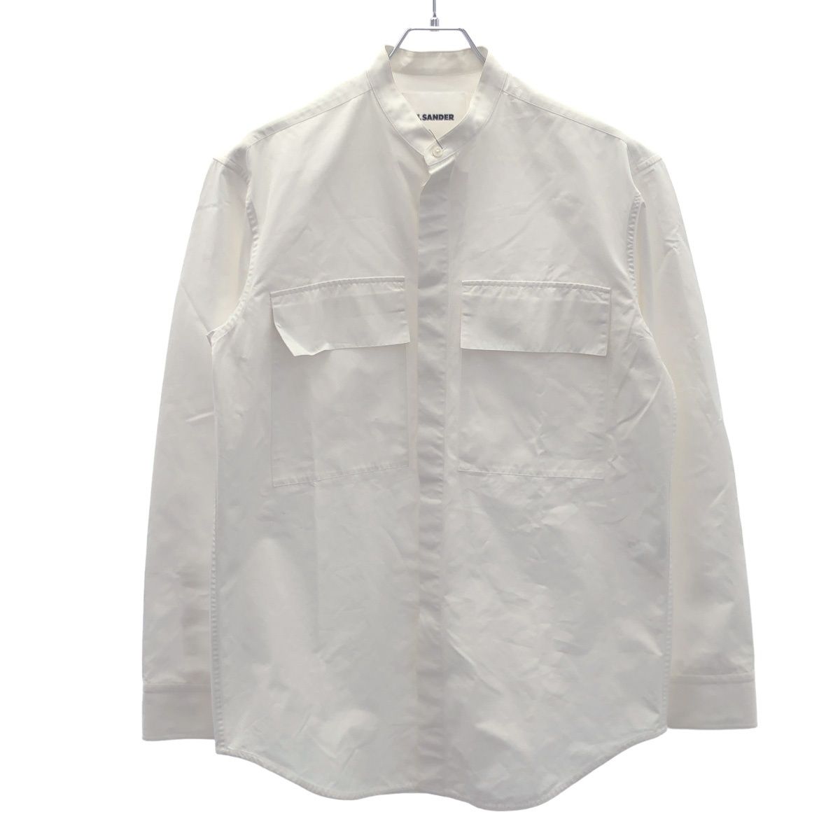JIL SANDER バンドカラーシャツ ホワイト　37 JIL SANDER バンドカラーシャツ ホワイト 37 Jil Sander バンド