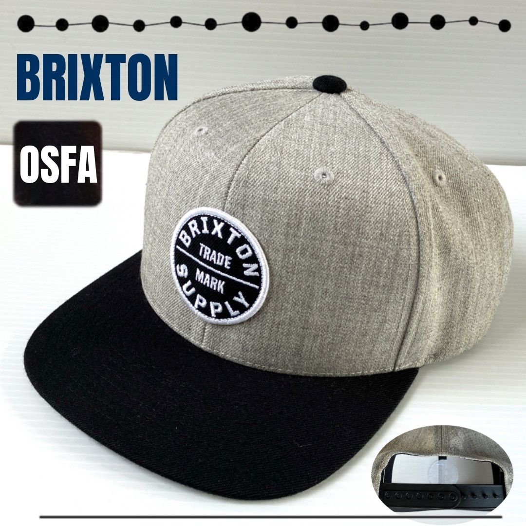 BRIXTON/ブリクストンOATH III SNAPBACKバイカラー/ウール混ベースボールキャップロゴ刺繍ワッペンスナップバック/ユニセックスFREEサイズ　　#2502F067