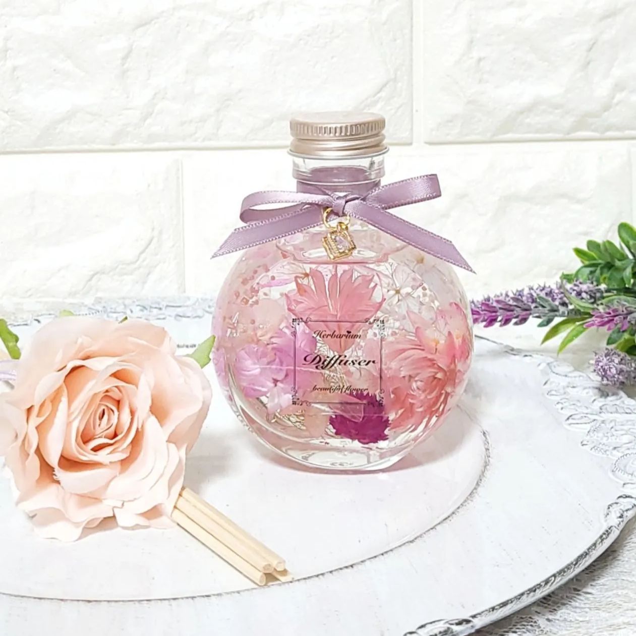 mimi様専用】❁*.゜人気♡ピンク&ホワイトのラメ付き♡系香るハー  