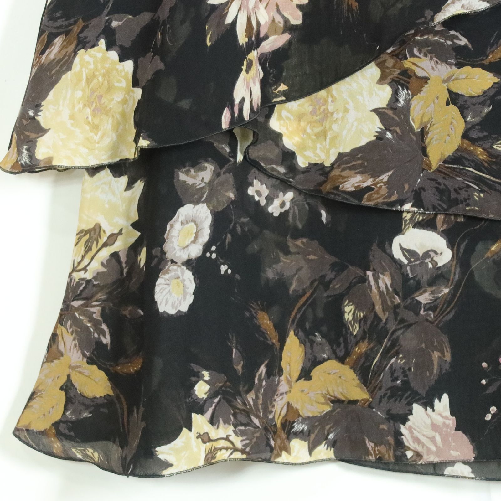 ♡インゲボルグ♡花柄セットアップ INGEBORG インゲボルグ 花柄 セットアップ ブラウス スカート 紺