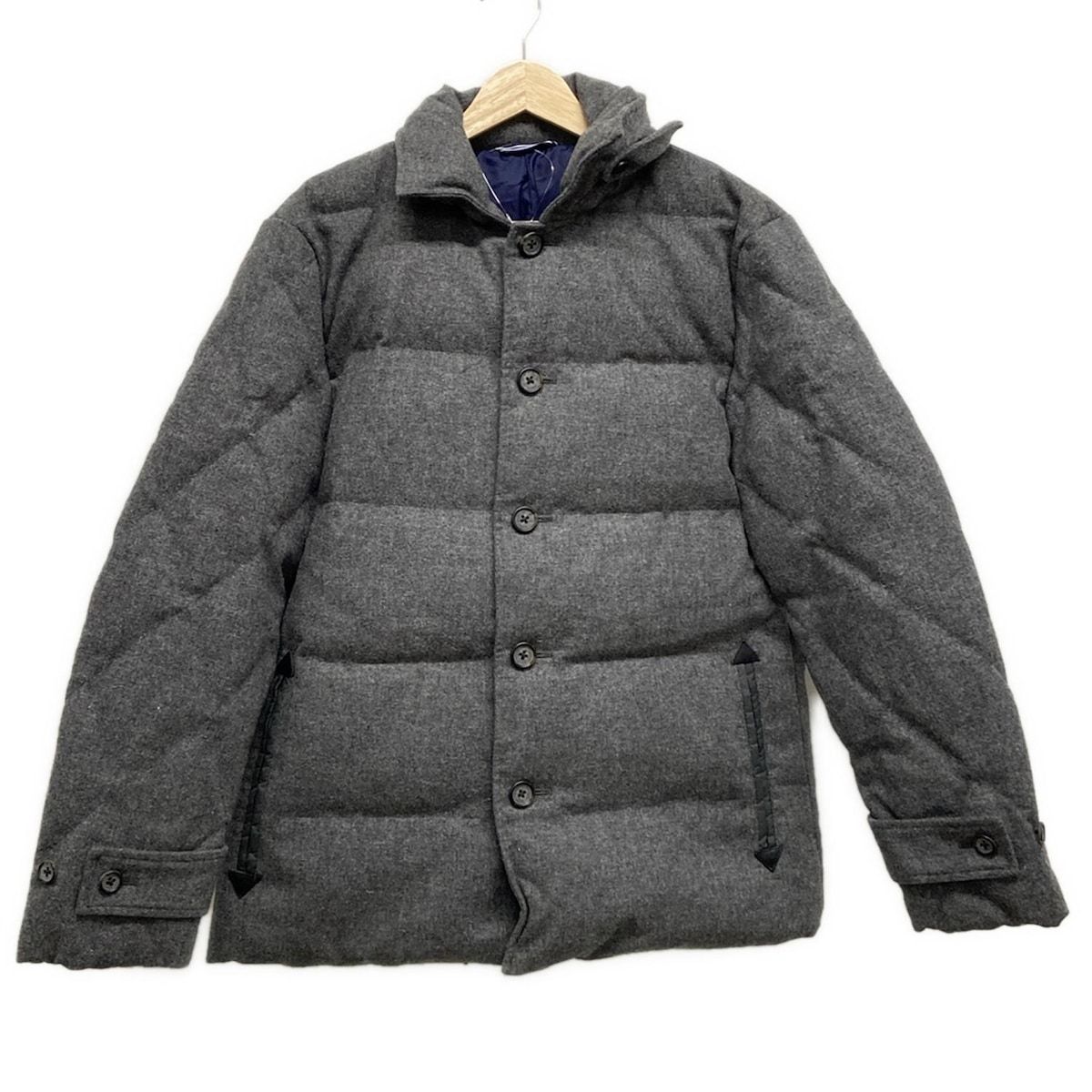 LANVIN en Bleu ランバンオンブルー ダウンジャケット サイズ48 XL メンズ - グレー 長袖|冬