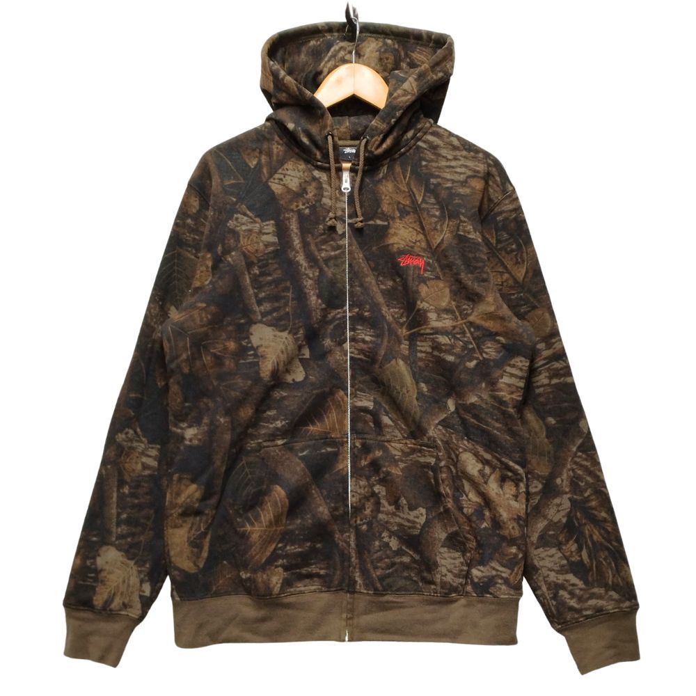 Stüssy 迷彩 フルジップパーカー L STUSSY(ステューシー) ⁄ カモフラ 