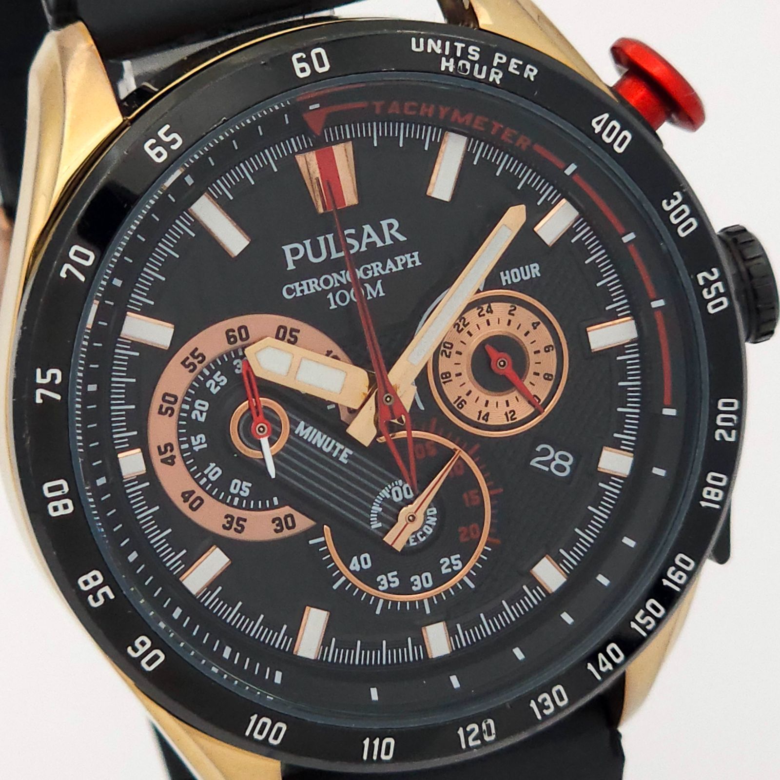 【電池交換済】SEIKO /パルサー クロノグラフ /VK63-X016 QZ 電池交換済】SEIKO /パルサー クロノグラフ /VK63-X016 QZ