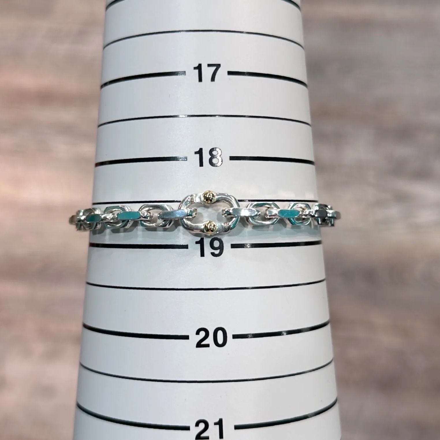 Tiffany&Co.ティファニーK18/925メイカーズナローブレスレット Tiffany&Co.ティファニーK18/925メイカーズナローブレスレット