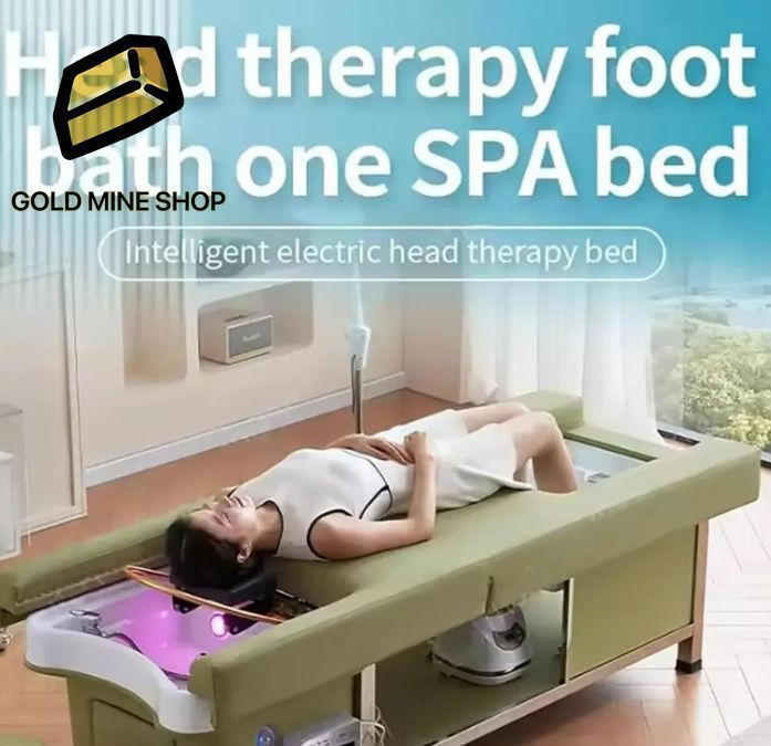 プロのシャンプーベッドは 水循環 薬煙 美容院 頭皮トリートメントセンター 美容院 温水循環ベッドを備えています