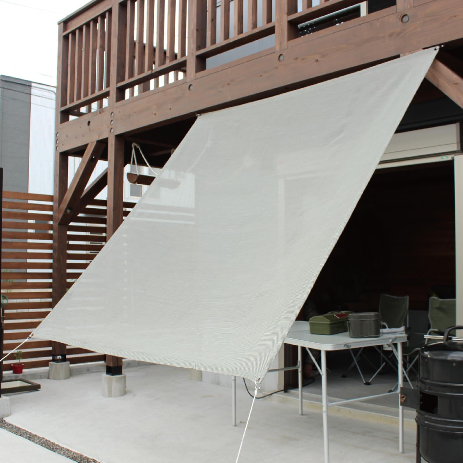 イチオリシェード 日除けシェード プレーン グラスグリーン 日よけシェード 屋外