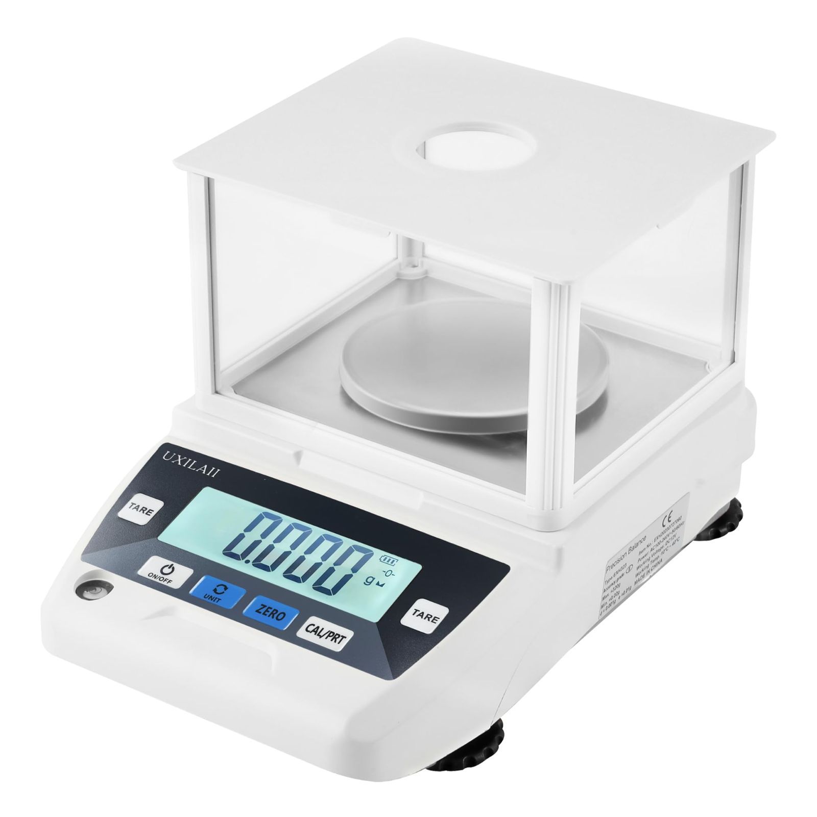 商品 UXILAII デジタルはかり 精密スケール 0.001g dwt gn 単位 PSE 電源 デジタル 精密分析天びん 1mg 計量器 電子天秤 電子はかり 精密はかり 学校 宝石店 上皿天秤 日本語取扱説明書あり 校正分銅付き インターフェイス