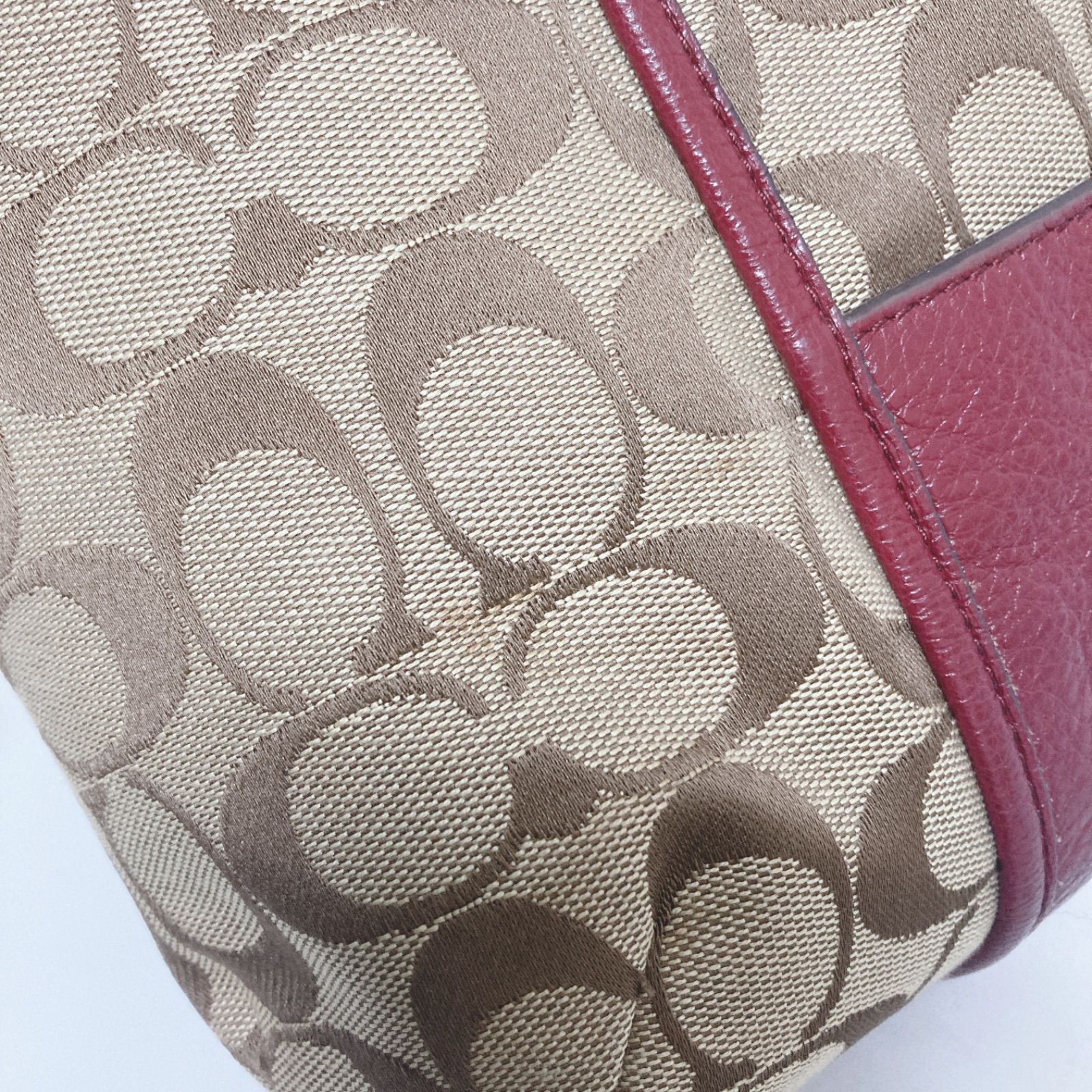 ☆ COACH コーチ バッグ ハンドバッグ ショルダー 肩掛け 赤 レッド 