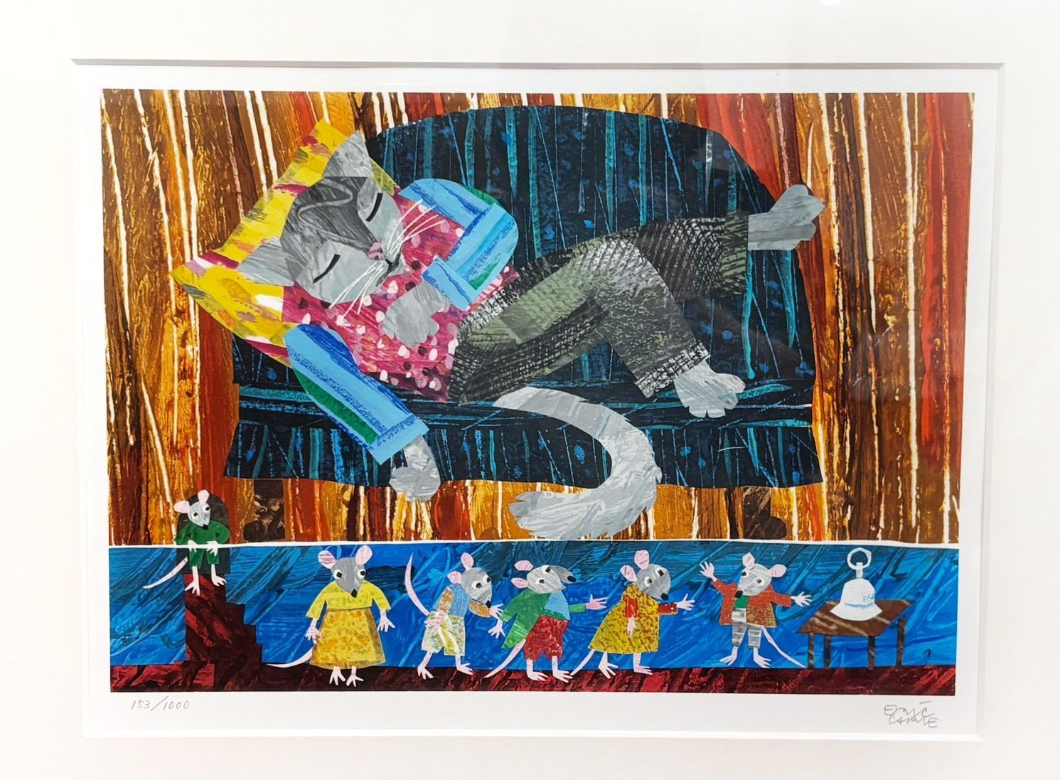 na-00154】エリック・カール 猫とネズミ リトグラフ 絵画 アート