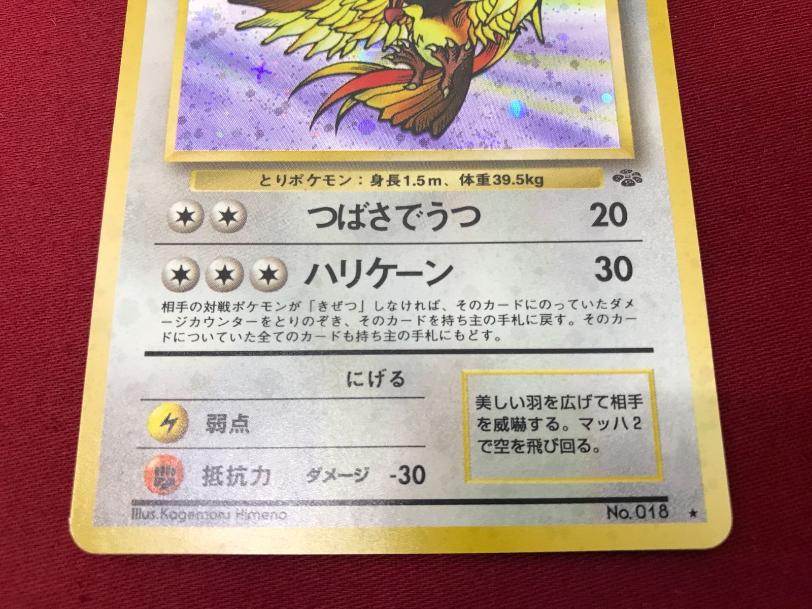 ポケモンカード 旧裏面  ピジョット 旧裏面 ポケモンカードサザンアイランド レインボーアイランド