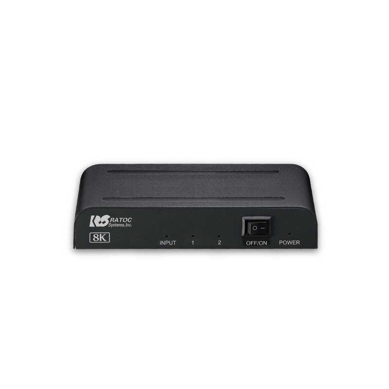 送料無料 ♥ 未開梱 ラトックシステム 8K対応 1入力2出力 HDMI分配器 RS-HDSP2-8K