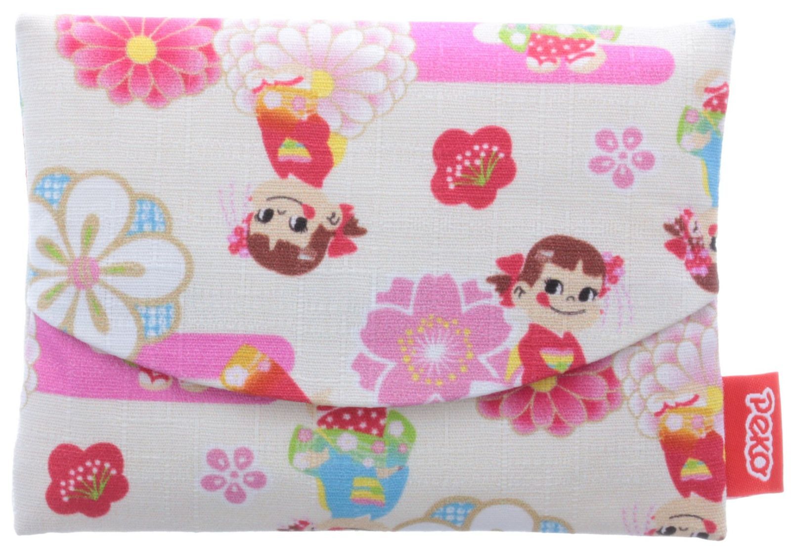 数量限定】ペコちゃん×京都 かぶせティッシュケース クリーム