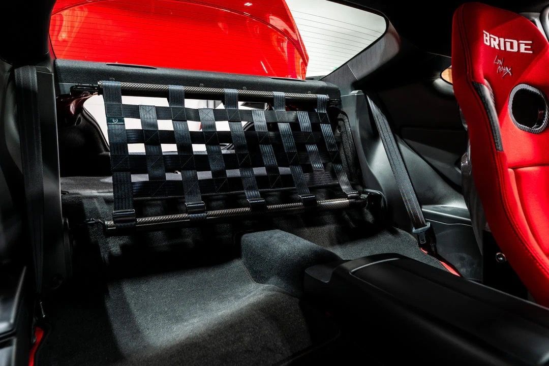 FORGED FINESSE アルティメイト クラブスポーツリアシートデリー トキット GR86 | 86 | BRZ ｜フルカ ーボン マット × レッドネット