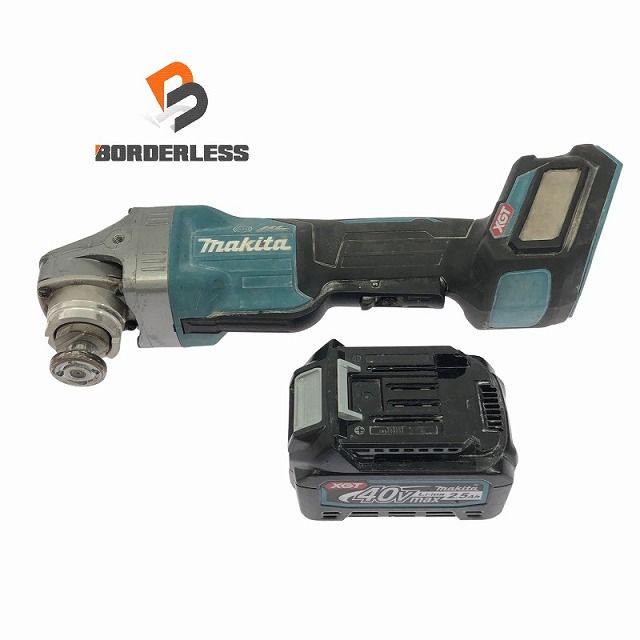 品 makita マキタ 40Vmax 100mm 充電式ディスクグラインダー GA019G バッテリ1個 2.5Ah 付 コードレス ディスクサンダー113579
