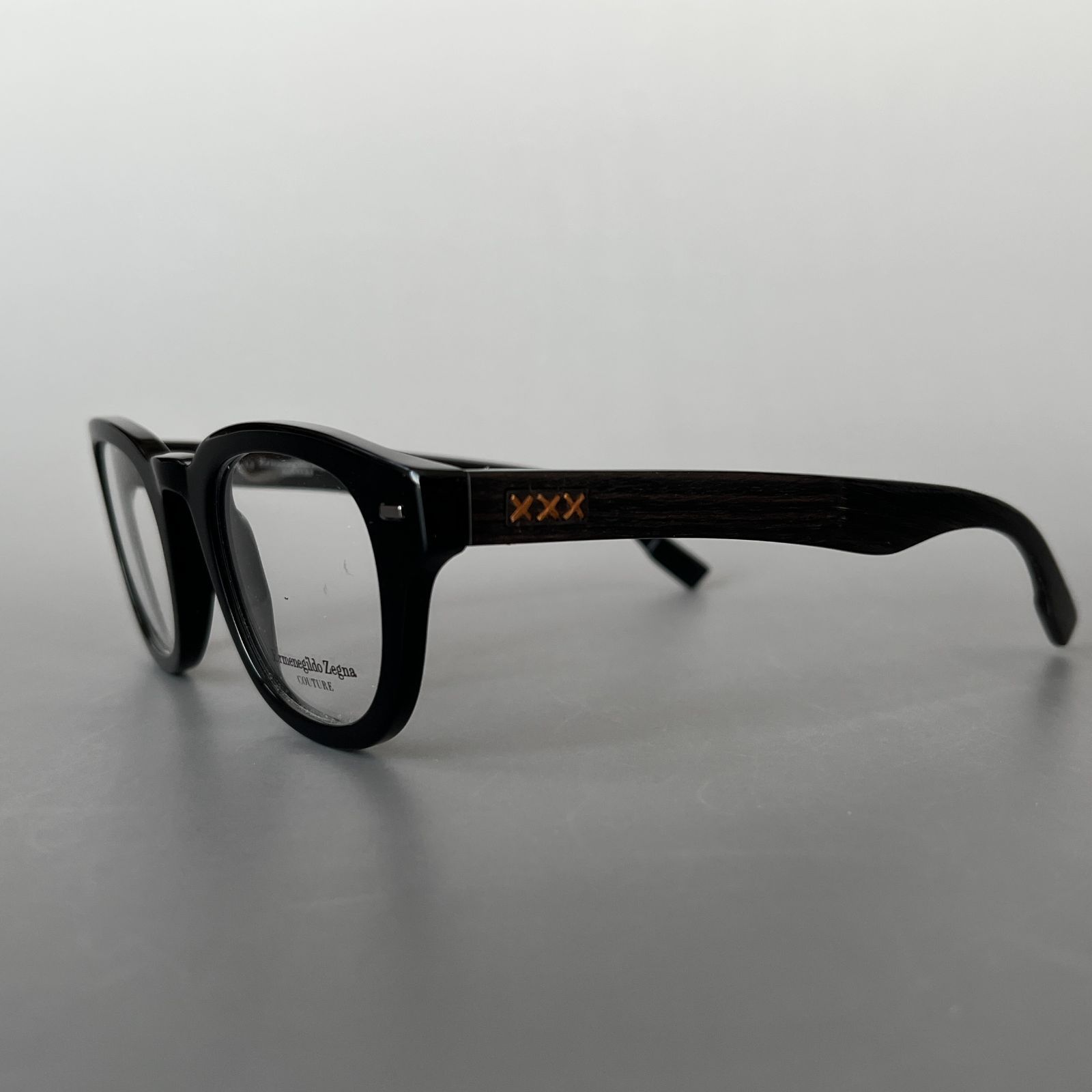 エルメネジルドゼニア メガネ Ermenegildo Zegna ボスリントン 木目調  