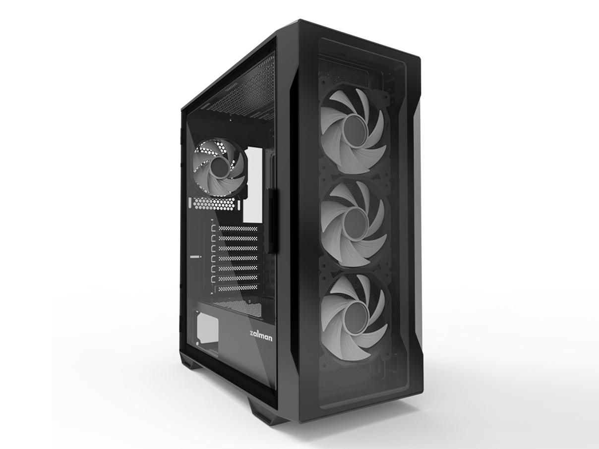 【新品・2営業日で発送】ZALMAN i3 NEO TG Black ミドルタワー型PCケース フロント強化ガラスパネル CS8681