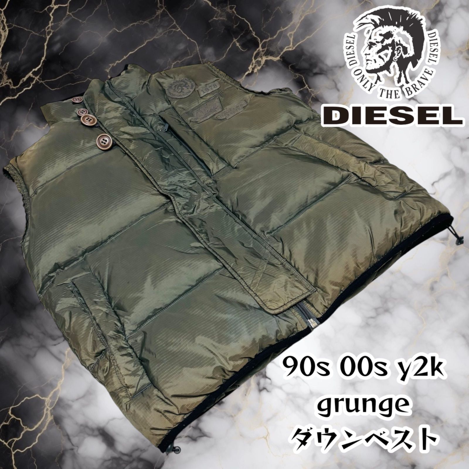 y2k 00s 90s DIESEL ディーゼル ダウンベスト ブレイブマン