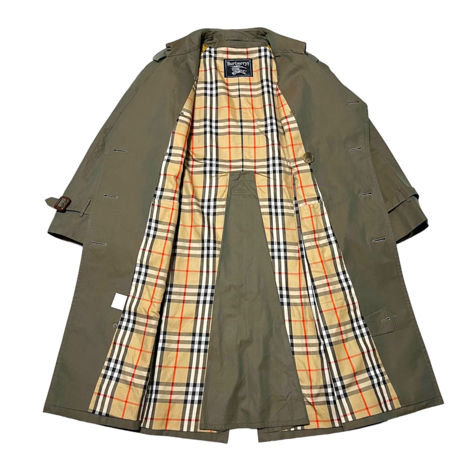 バーバリー Burberry's トレンチコート Sサイズ 玉虫色 ノバチェック