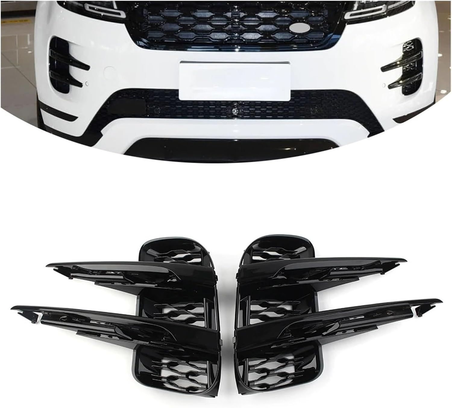 節約 【美品・純正】新型レンジローバー イヴォーク ブラック グリル