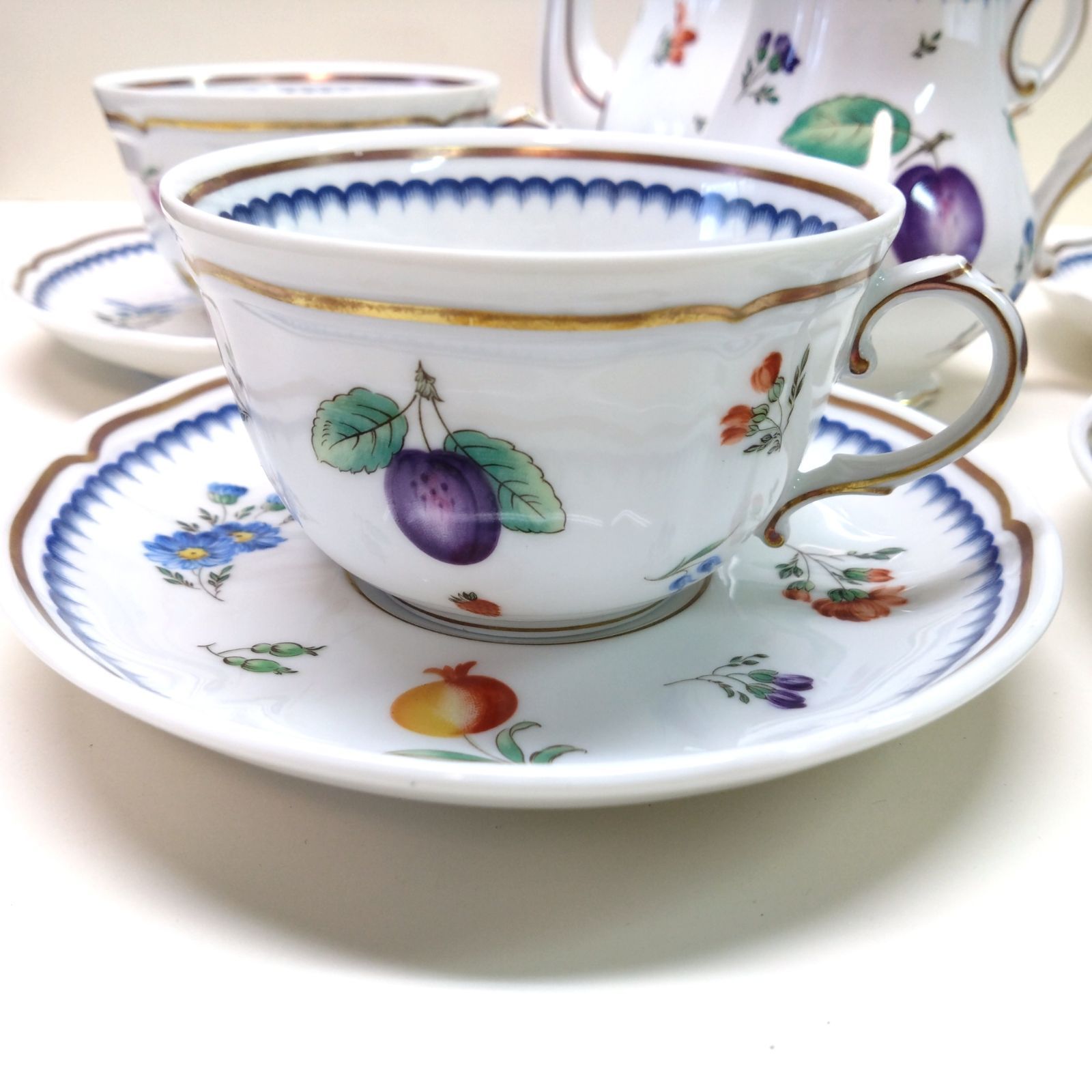 リチャードジノリ イタリアンフルーツ セット コーヒーカップ ポット