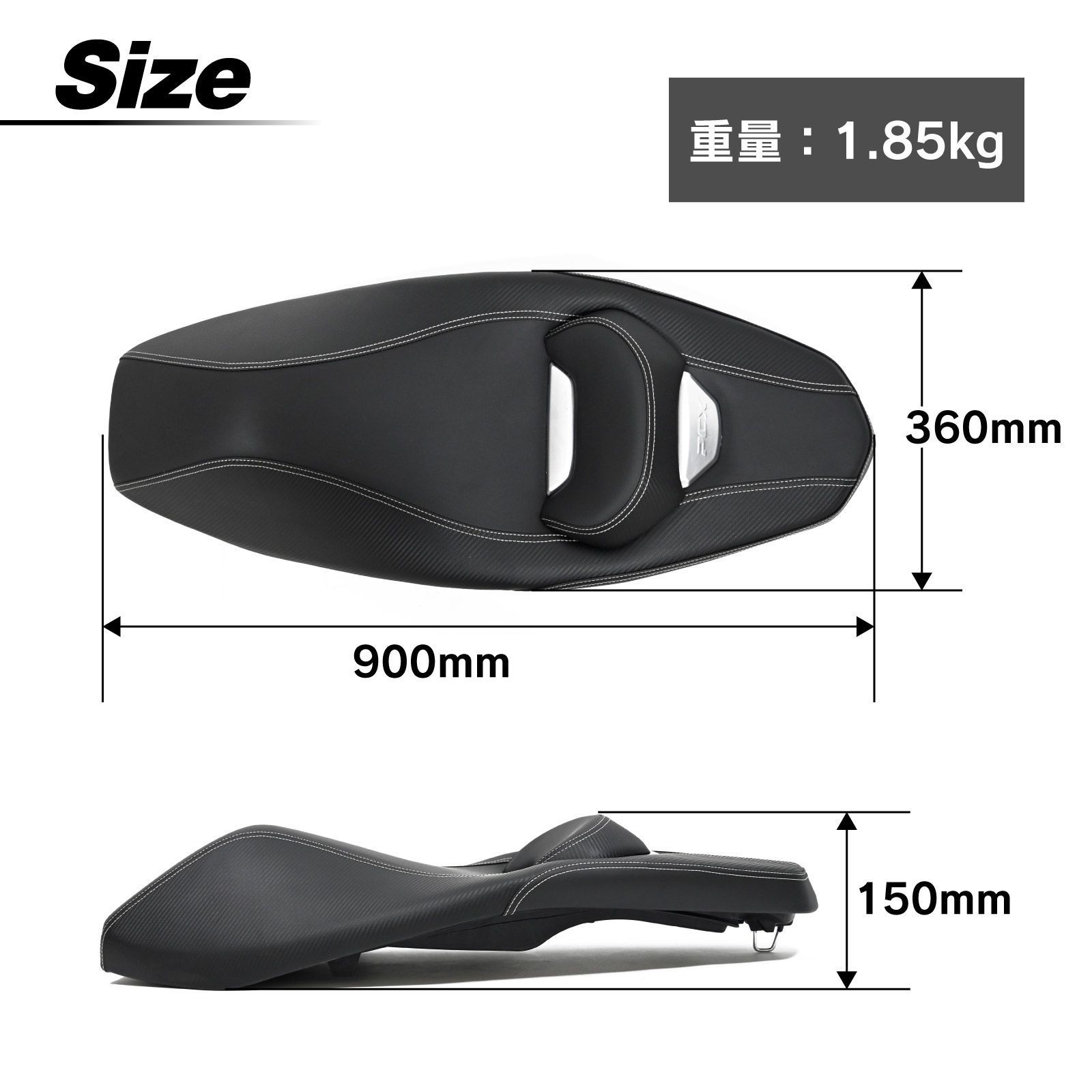 PCX125 150 160 HYBRID JF81 KF30 JF84 JK05 JK06 KF47対応 カーボン調 ブラック シート 高品質 バイク用パーツWP人気注目 BRIGHTFACE_UK