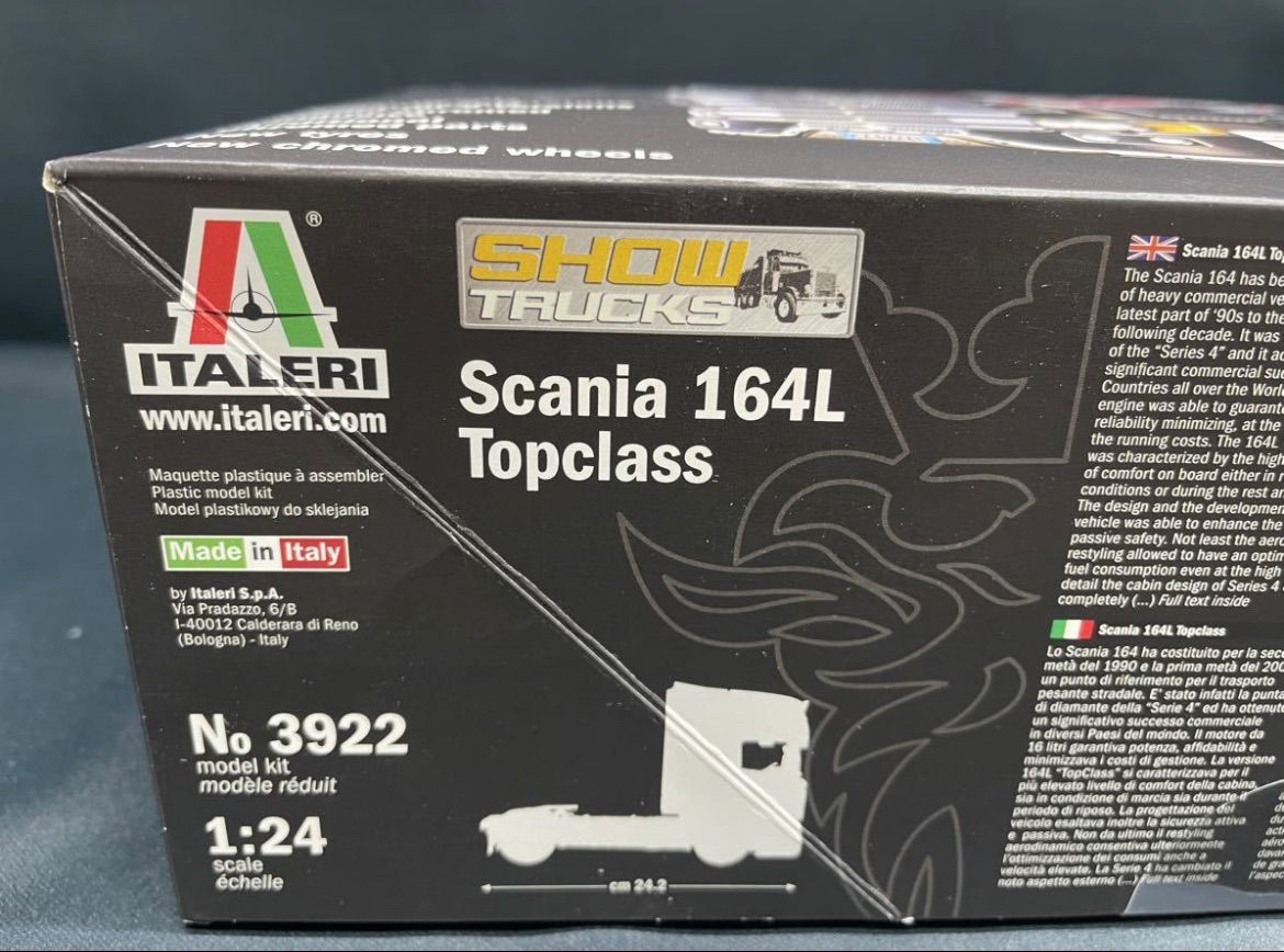 IT3922 イタレリ 1/24 スカニア 164 L トッフクラス トラクターヘッド