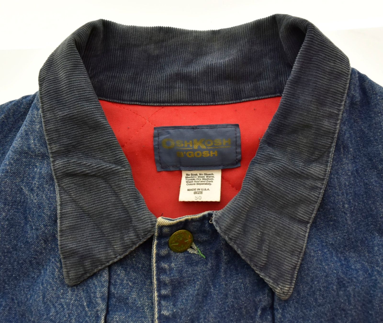 オシュコシュ OSHKOSH 70'S デニムカバーオール ジャケット USA オシュコシュ OSHKOSH 70'S デニムカバーオール ジャケット USA