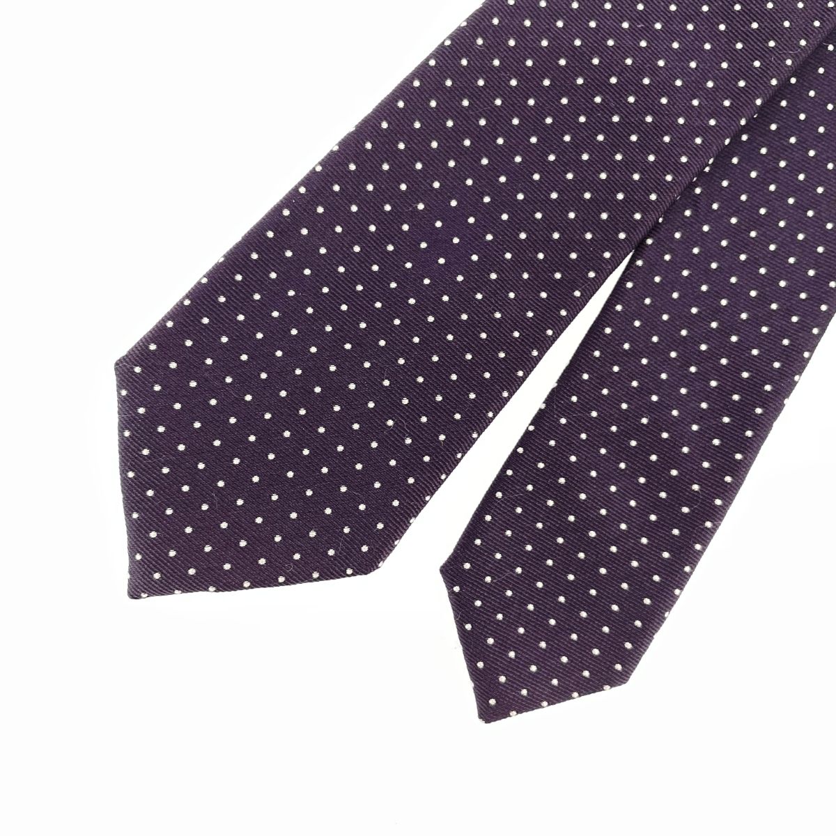 Christian Dior クリスチャンディオール ナロータイ パープル シルク