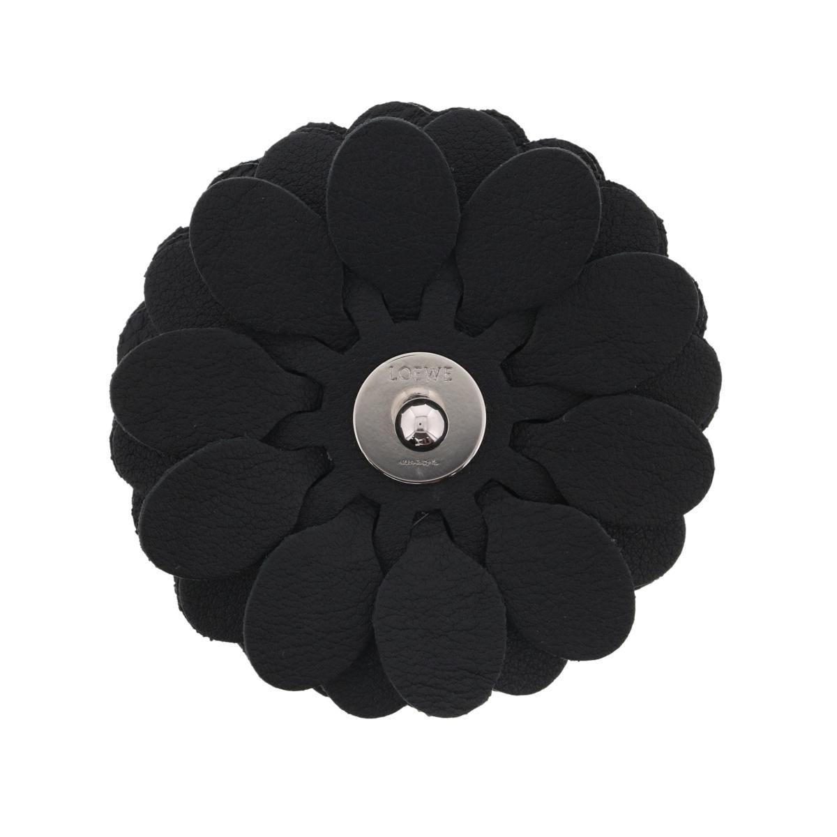 美品】 LOEWE （ロエベ） ﾌﾗﾜｰ ﾁｬｰﾑ 小物 ｷｰﾘﾝｸﾞ/ｷｰﾎﾙﾀﾞｰ Black