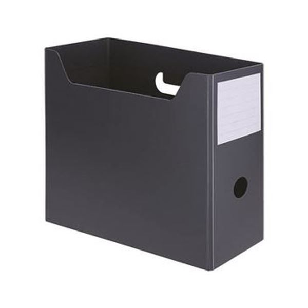 まとめ TANOSEE PP製ボックスファイル 組み立て式 A4ヨコ グレー 1セット 10個 ×5セット