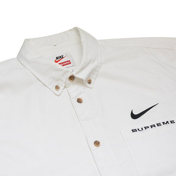 Supreme×NIKE 2021SS Cotton Twill Shirt - IN&OUT - メルカリ