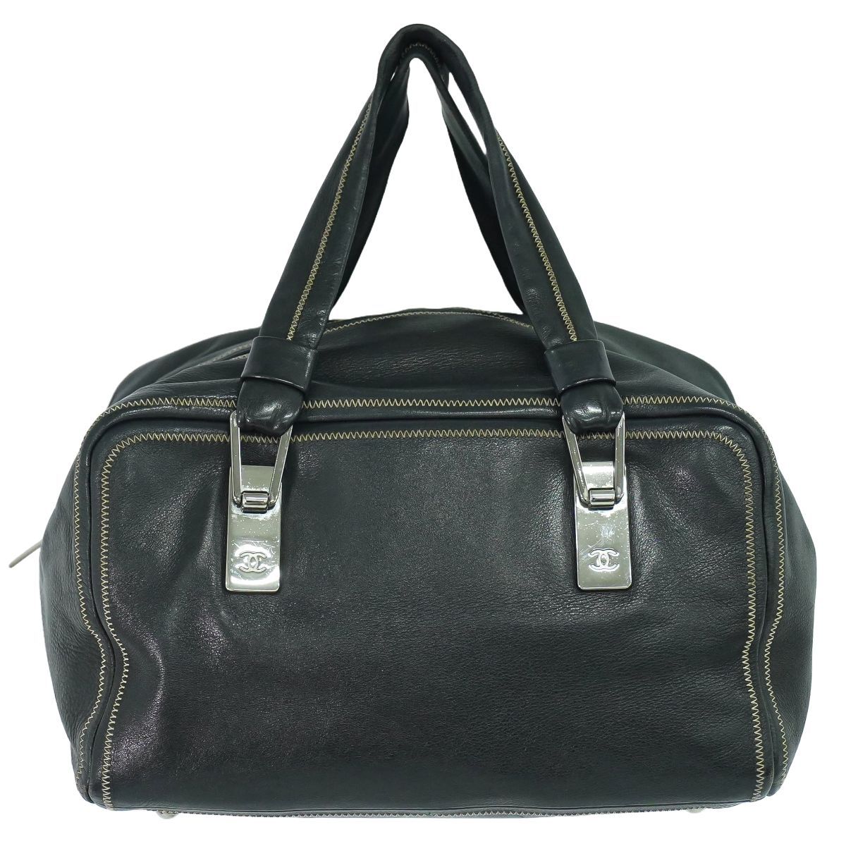 本物 シャネル CHANEL ココマーク ミニ ボストンバッグ ハンドバッグ  