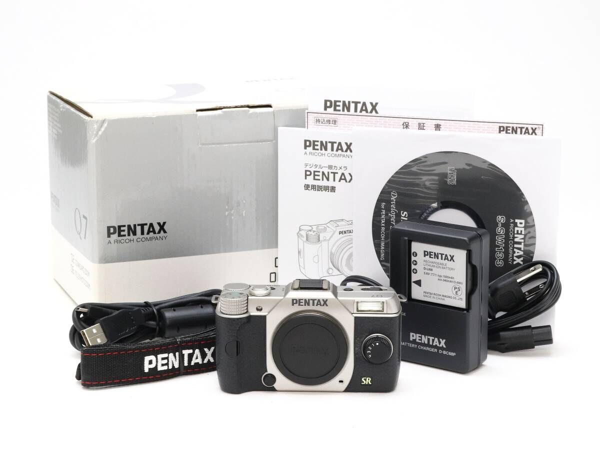 B (並品) Pentax ペンタックス Q7 ボディ シルバー シャッター数