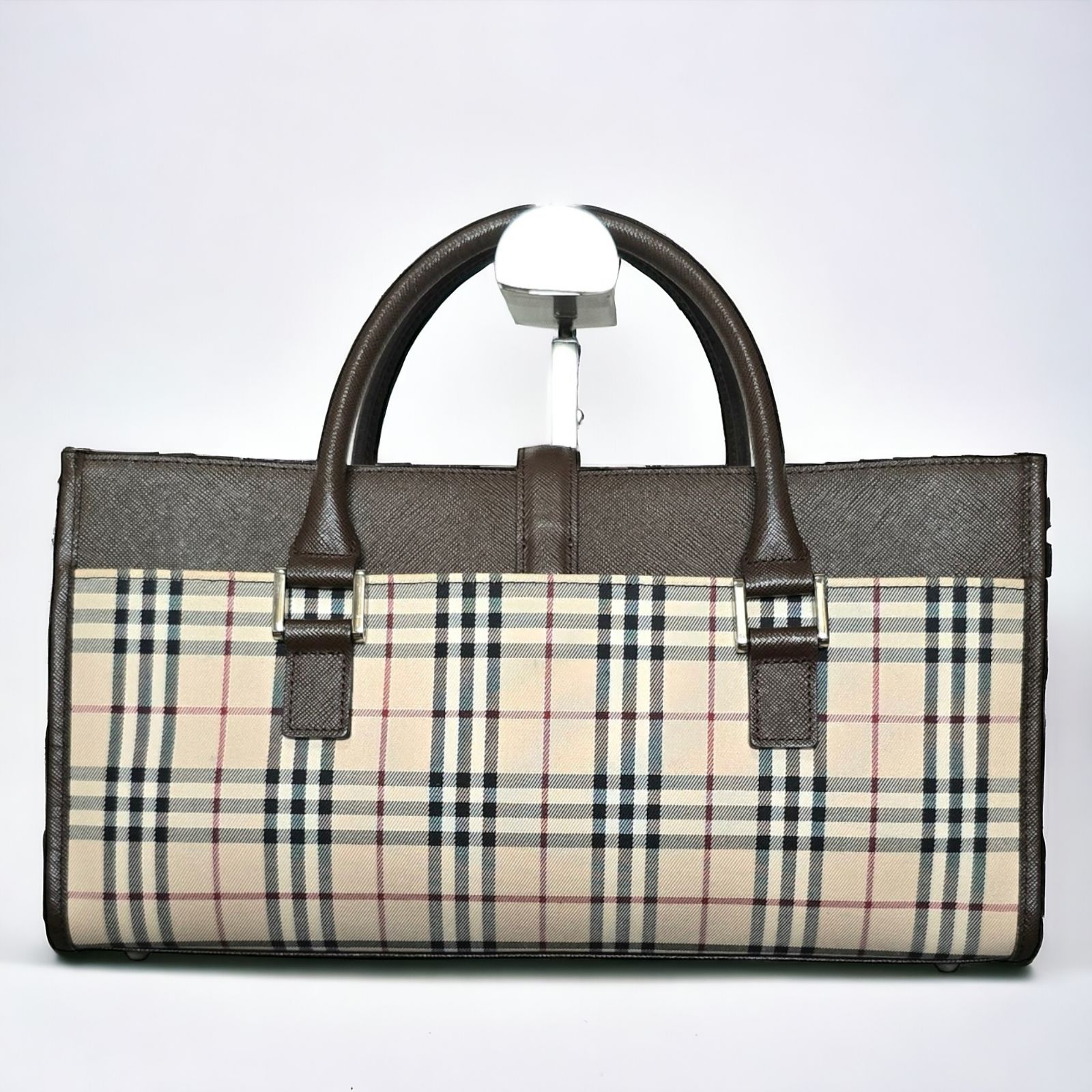 美品 BURBERRY バーバリー ハンドバッグ トートバッグ 鞄 手提げ