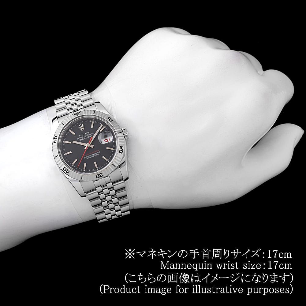 ロレックス ターノグラフ 116264 ブラック バー 5列 ジュビリーブレス