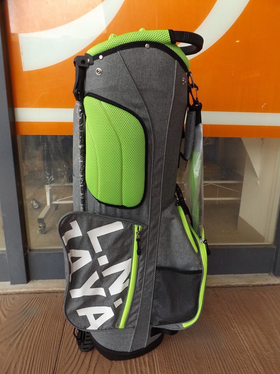 新品 L.N.JAYA スタンドバッグ 軽量 9型 2.7kg グレー キャディバッグ