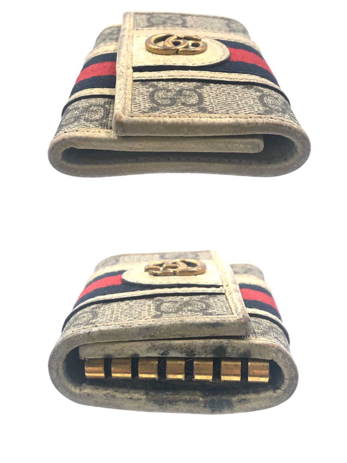 □稀少□GUCCI グッチ オフィディア 6連キーケース GGマーモント GG