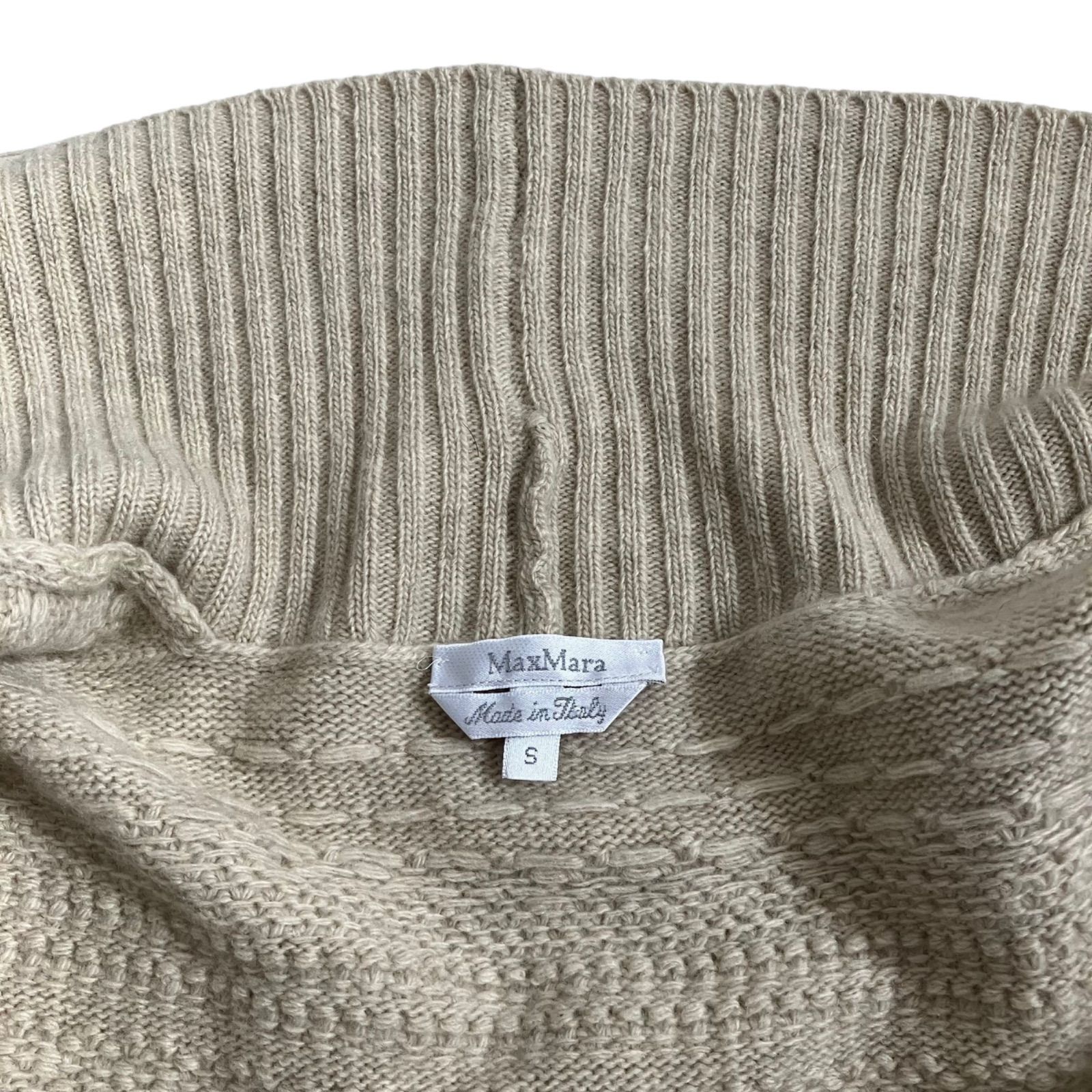 MaxMara マックスマーラ 白タグ カシミヤ カーディガン ニット ベルト