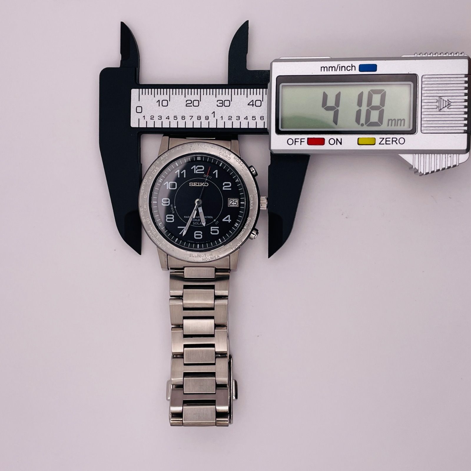 T503）希少！ 美品 正常稼動 SEIKO セイコー 電波ソーラー