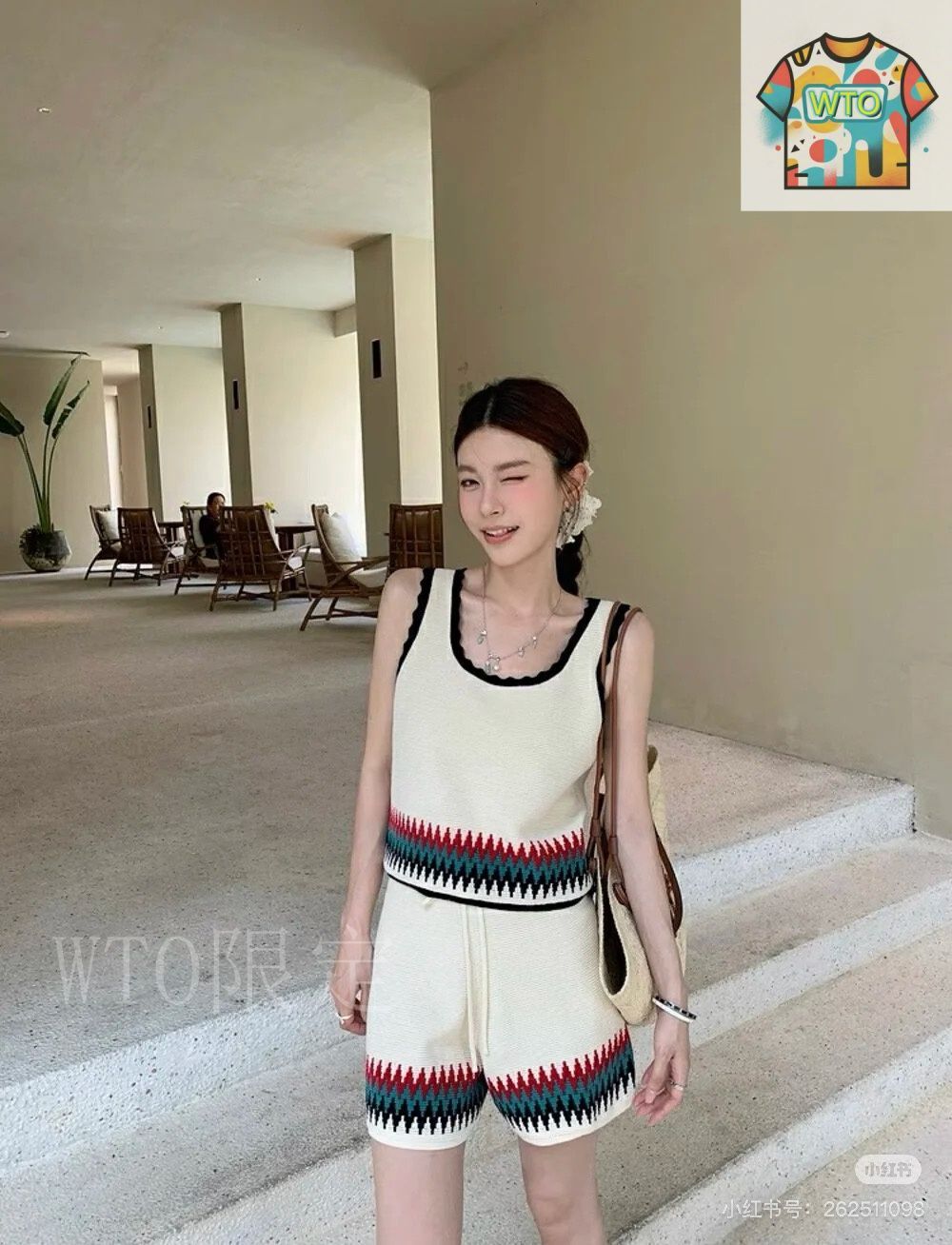今日 Chanel 25 夏季 レトロ風 ニットセット ベスト ショーツ 83224