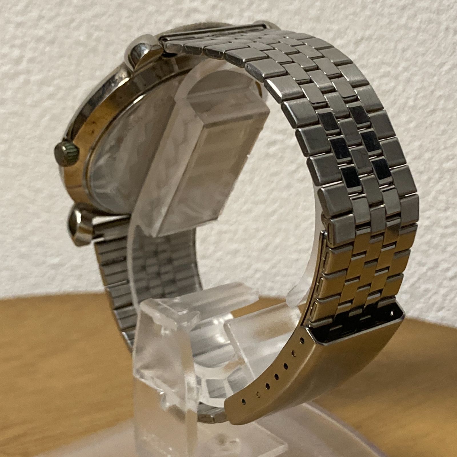 電池交換済み ピエールカルダン メンズクオーツ腕時計 3針 pierre