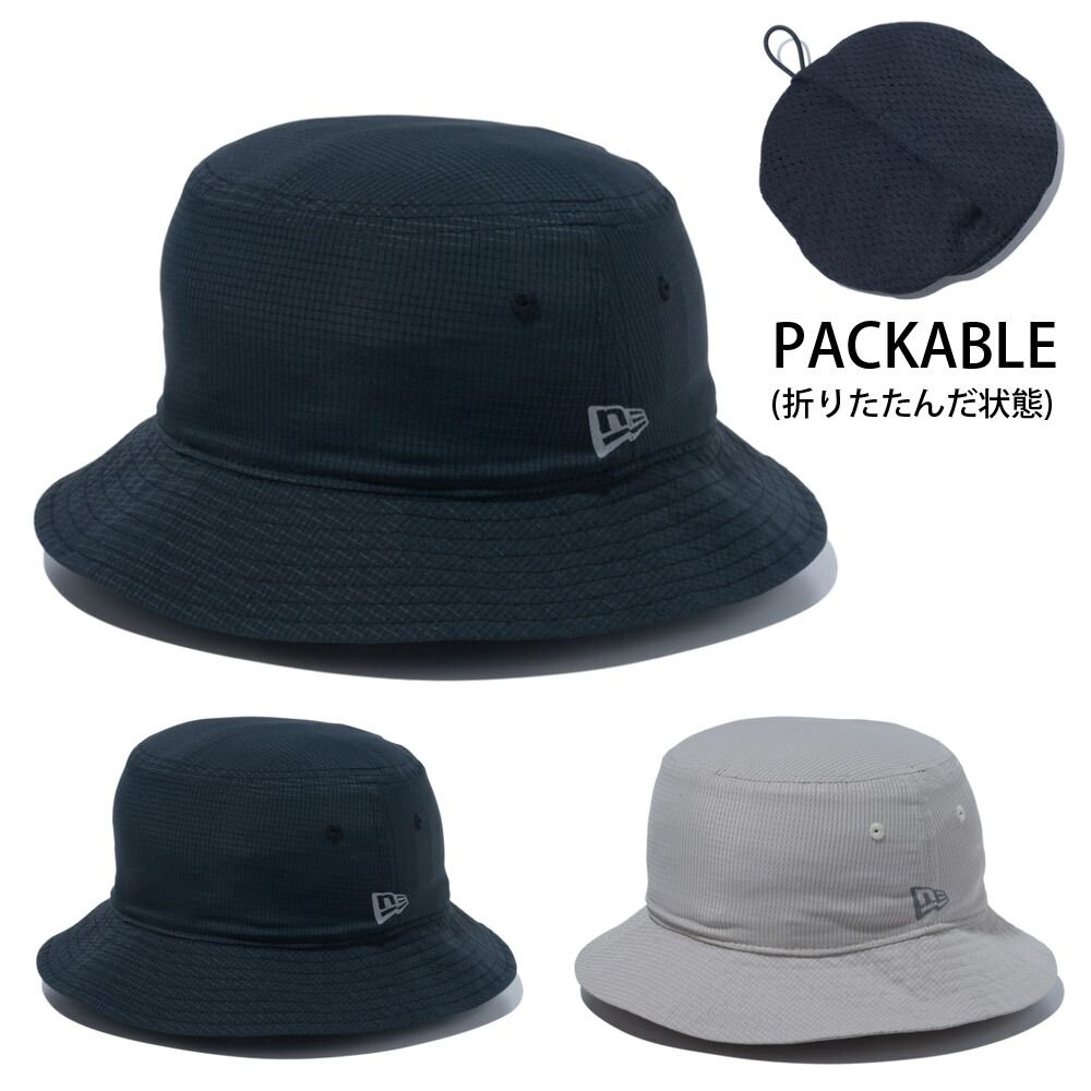 ニューエラ new era NEWERA アウトドア ハット バケット01 パッカブル テックエアー OD BKT01 PACK BSC TECH AIR 14110049 14110048 帽子 バケハ 黒